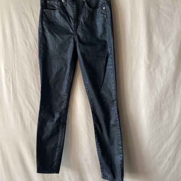Gap Black Shimmer True Skinny High Rise Jeans. Size 26 NWOT. Great for Holidays! - Picture 4 of 9
